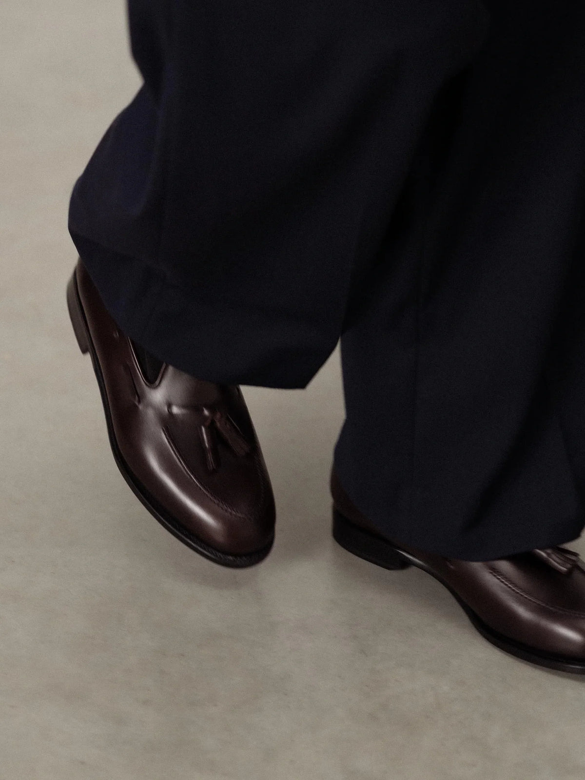 Double Tassel Loafer - Burgundy Calf