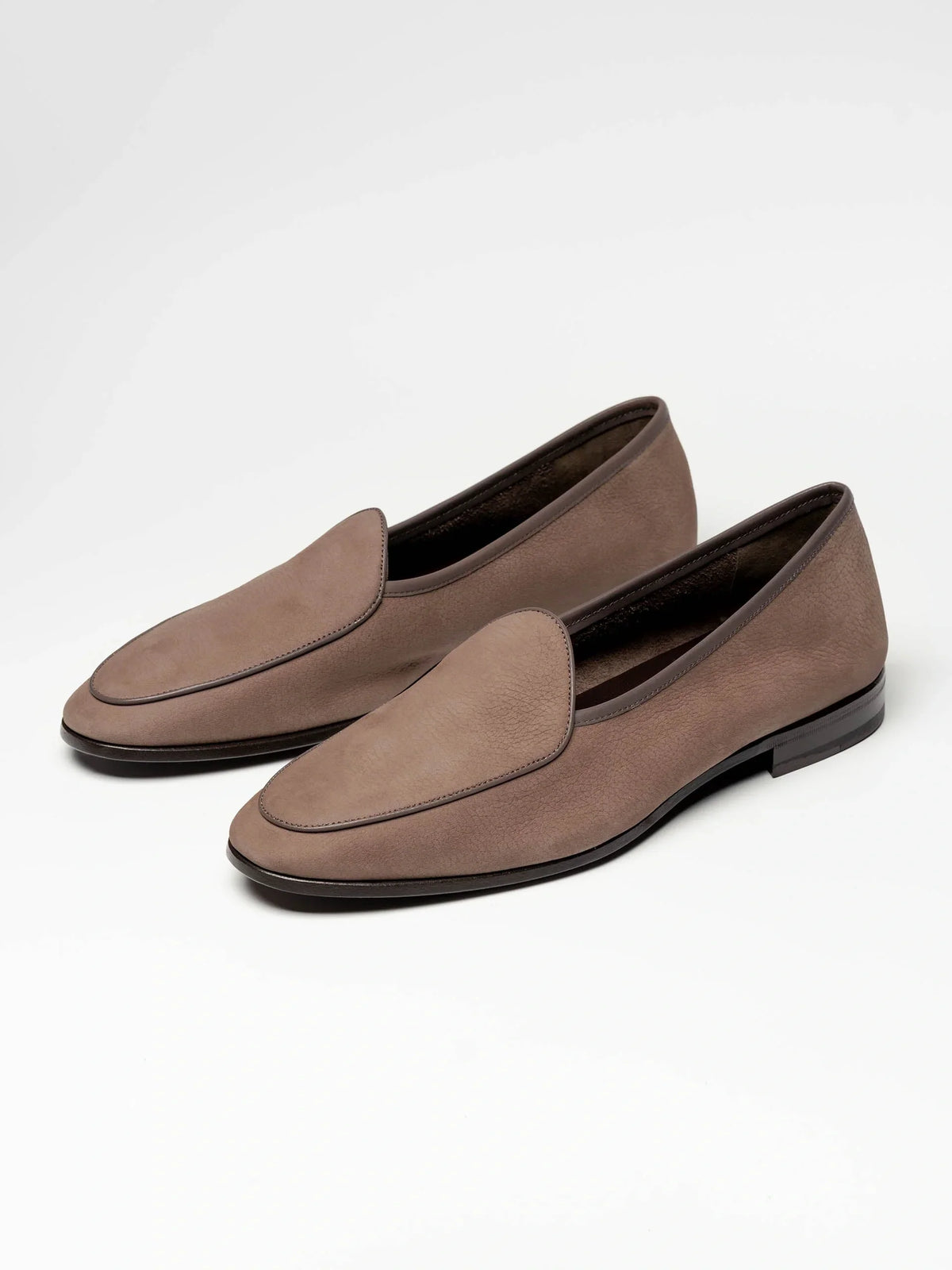 Belgian Loafer - Taupe Nubuck - Unlined