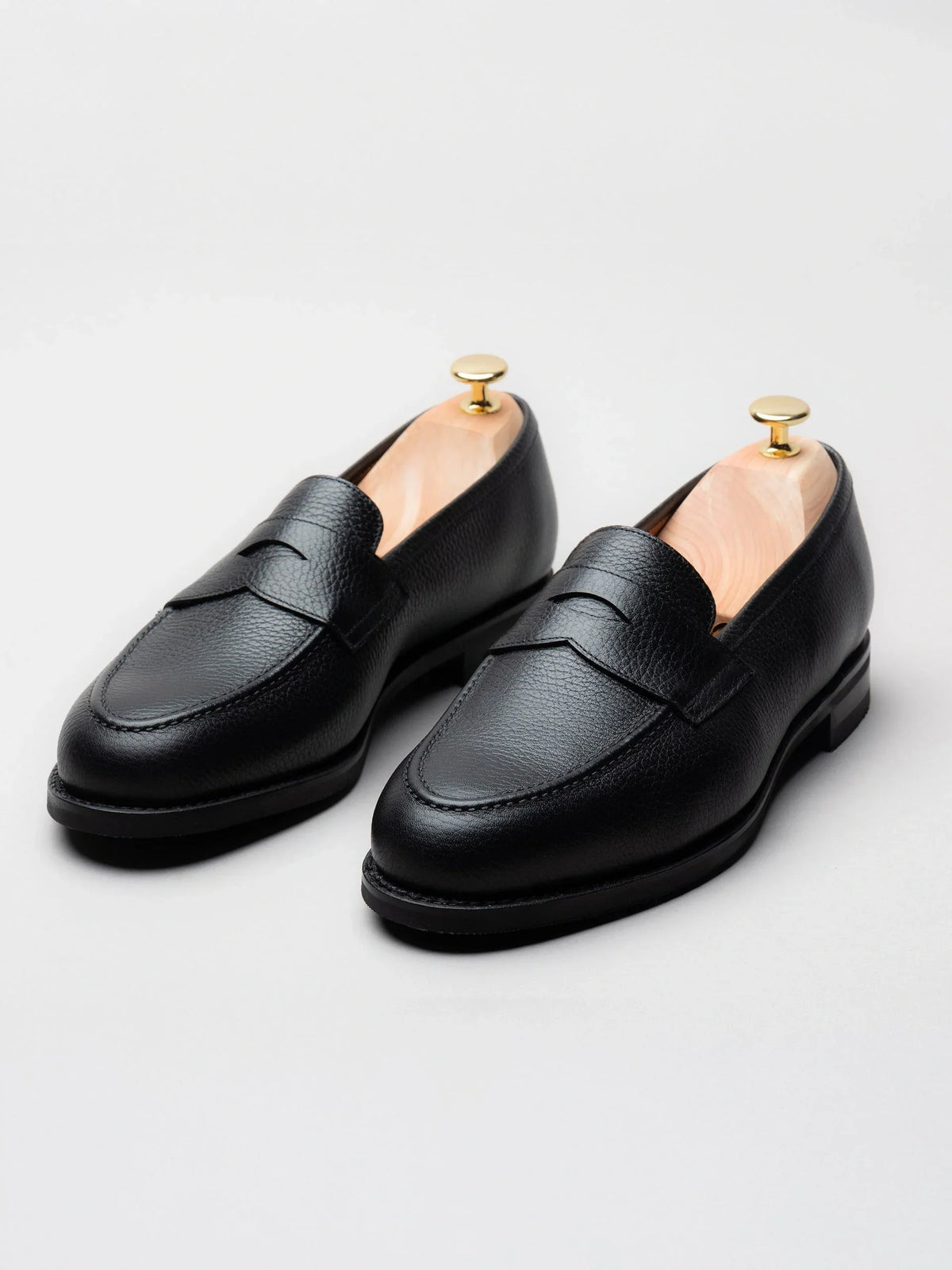 Penny Loafer - Black Grain