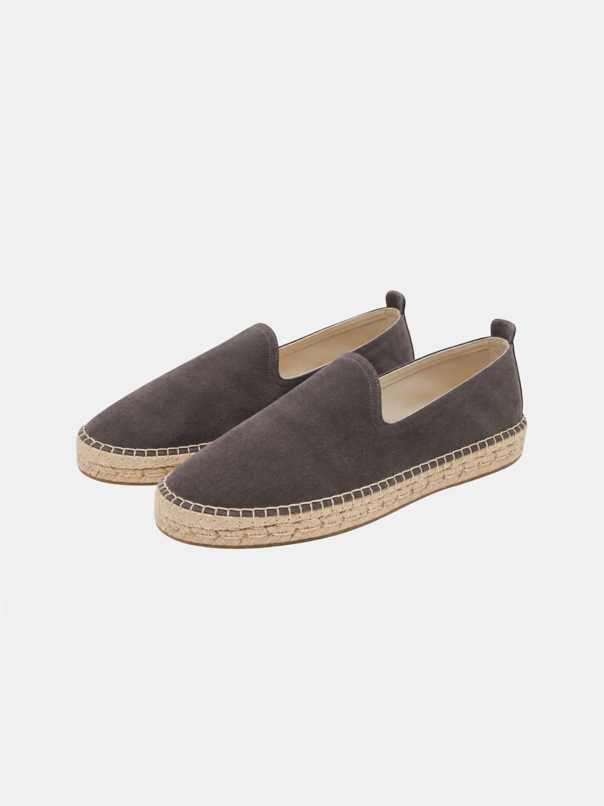 Espadrille - Light Grey Suede
