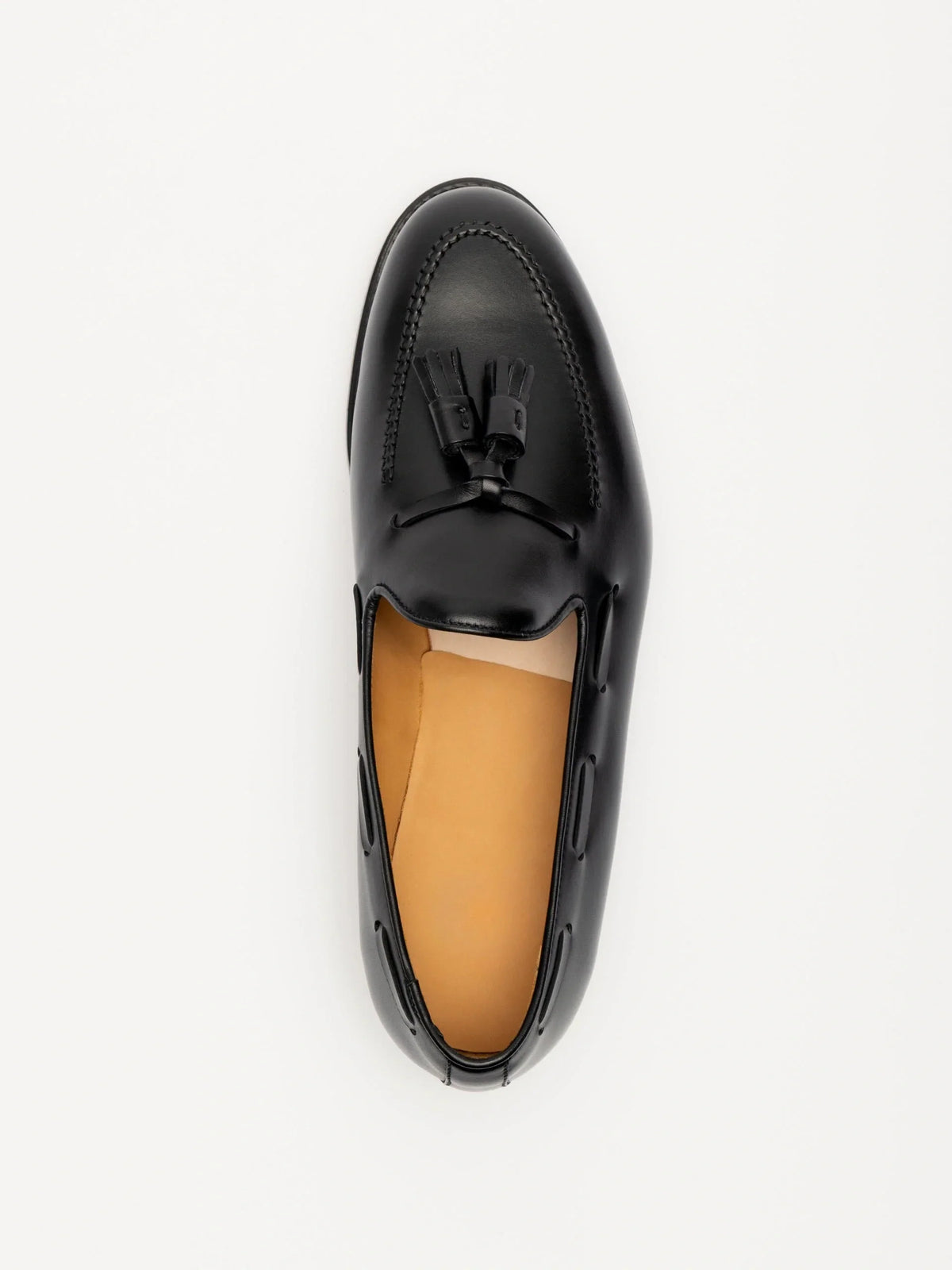 Double Tassel Loafer - Black Calf