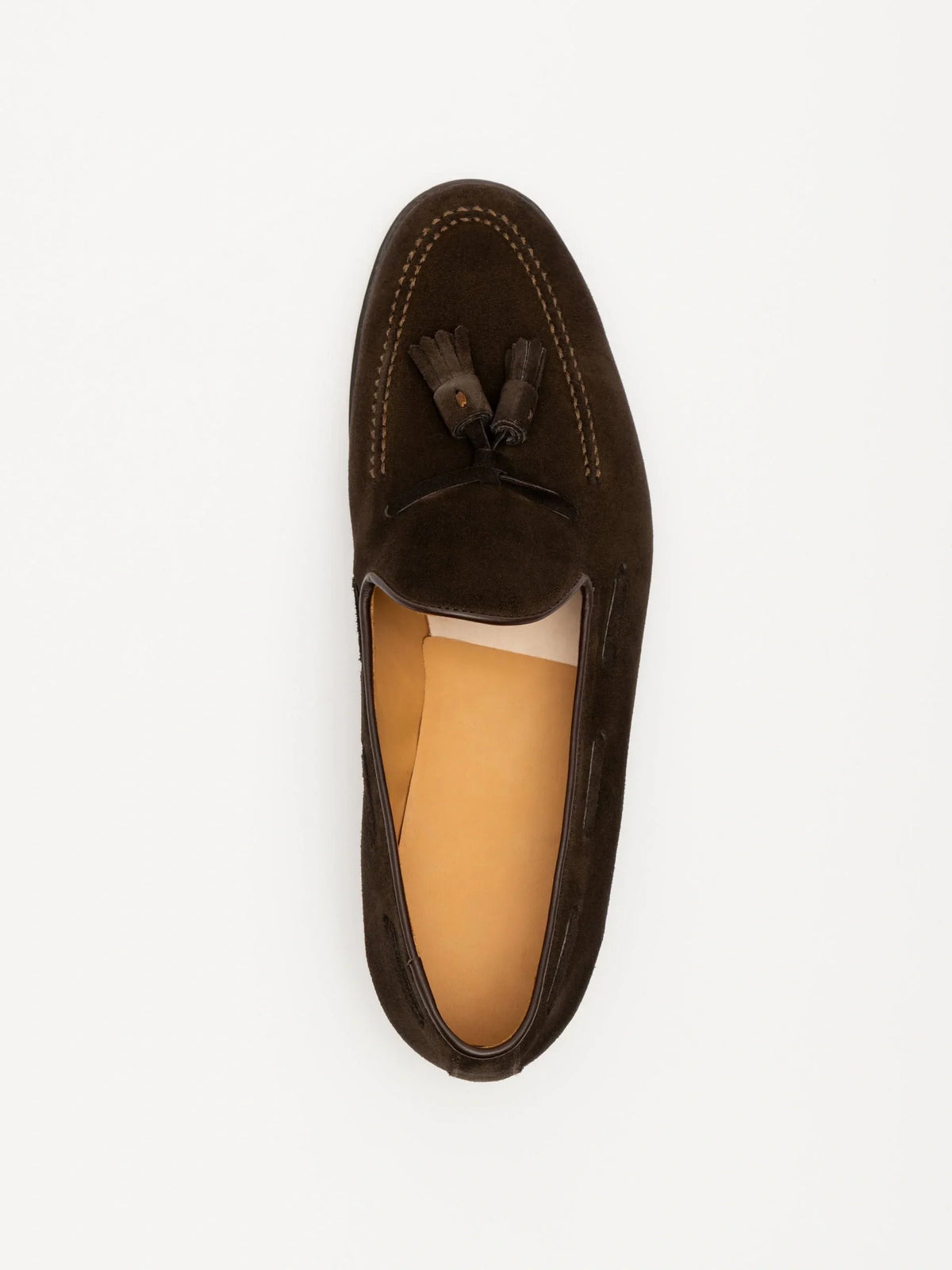 Double Tassel Loafer - Brown Suede