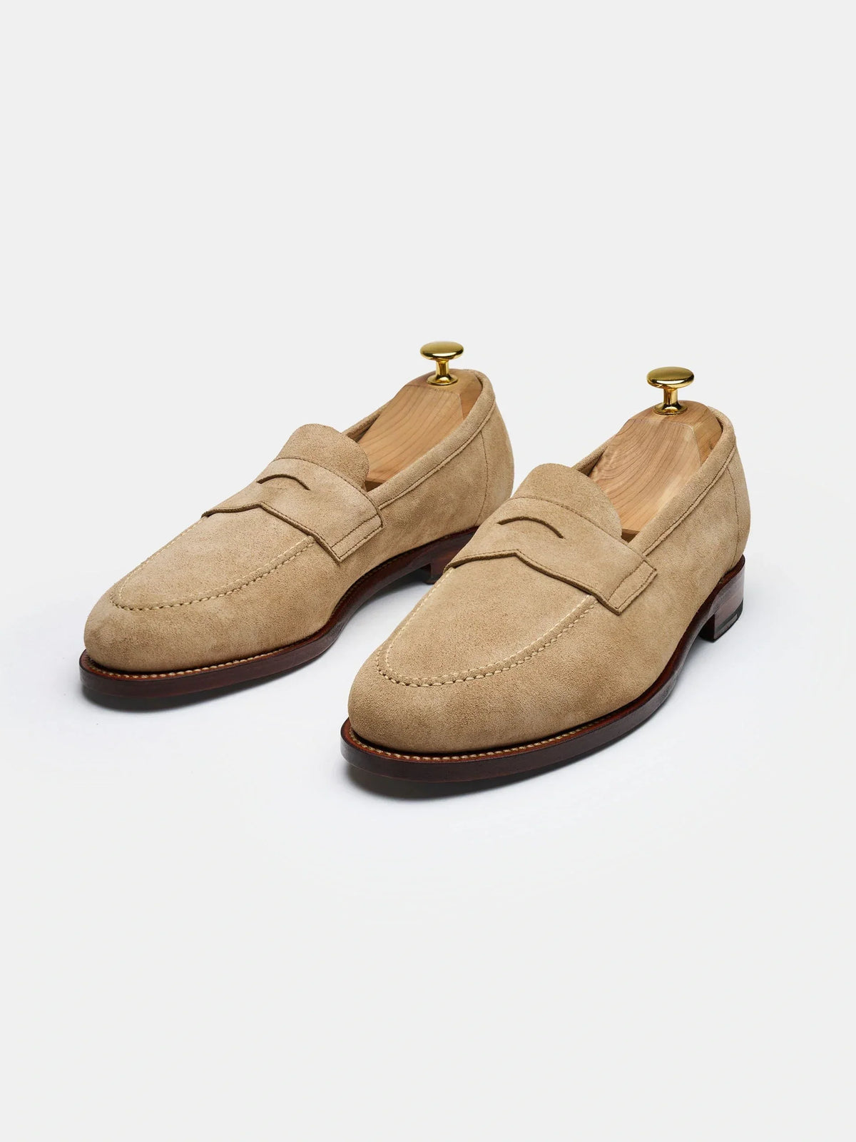 Penny Loafer - Sand Suede - Unlined