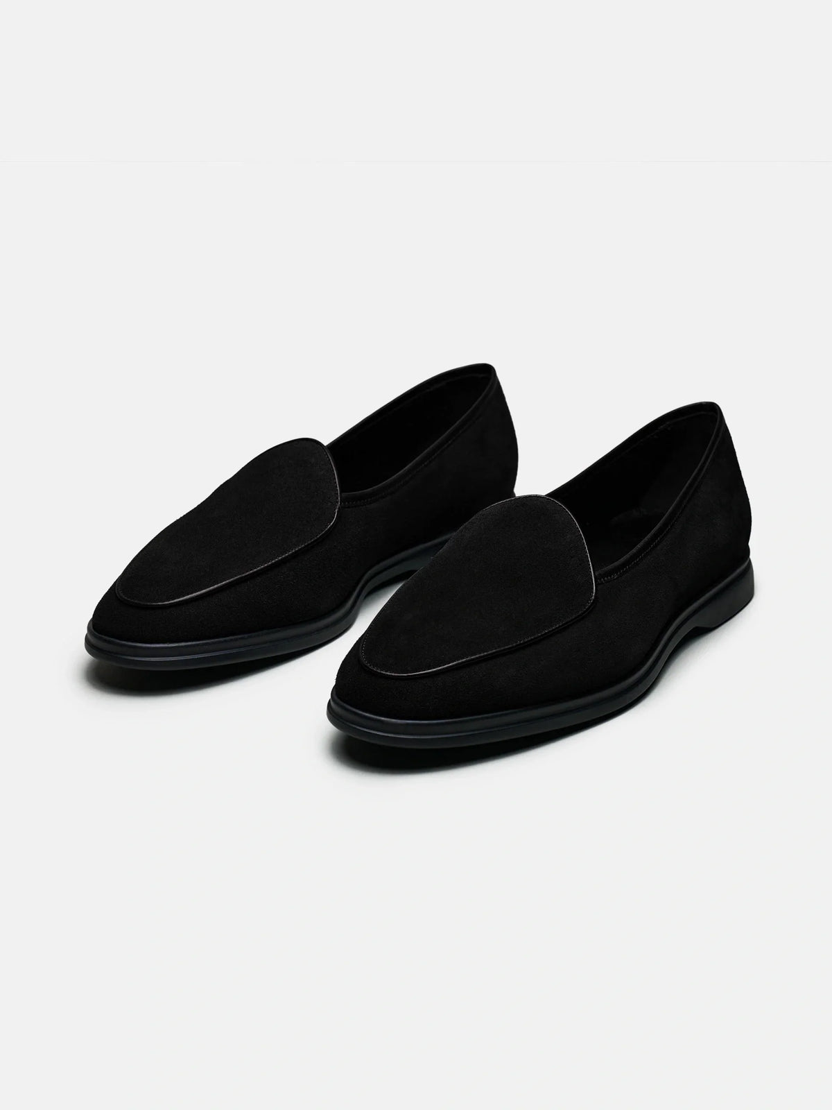 Belgian Loafer - Black Suede