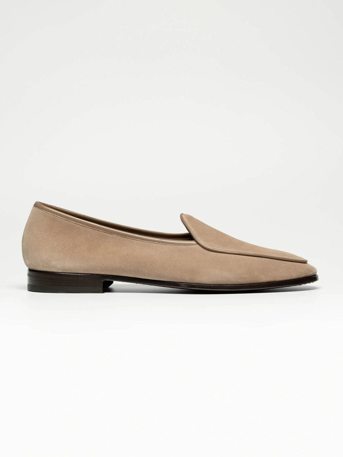 Belgian Loafer - Beige Suede - Unlined