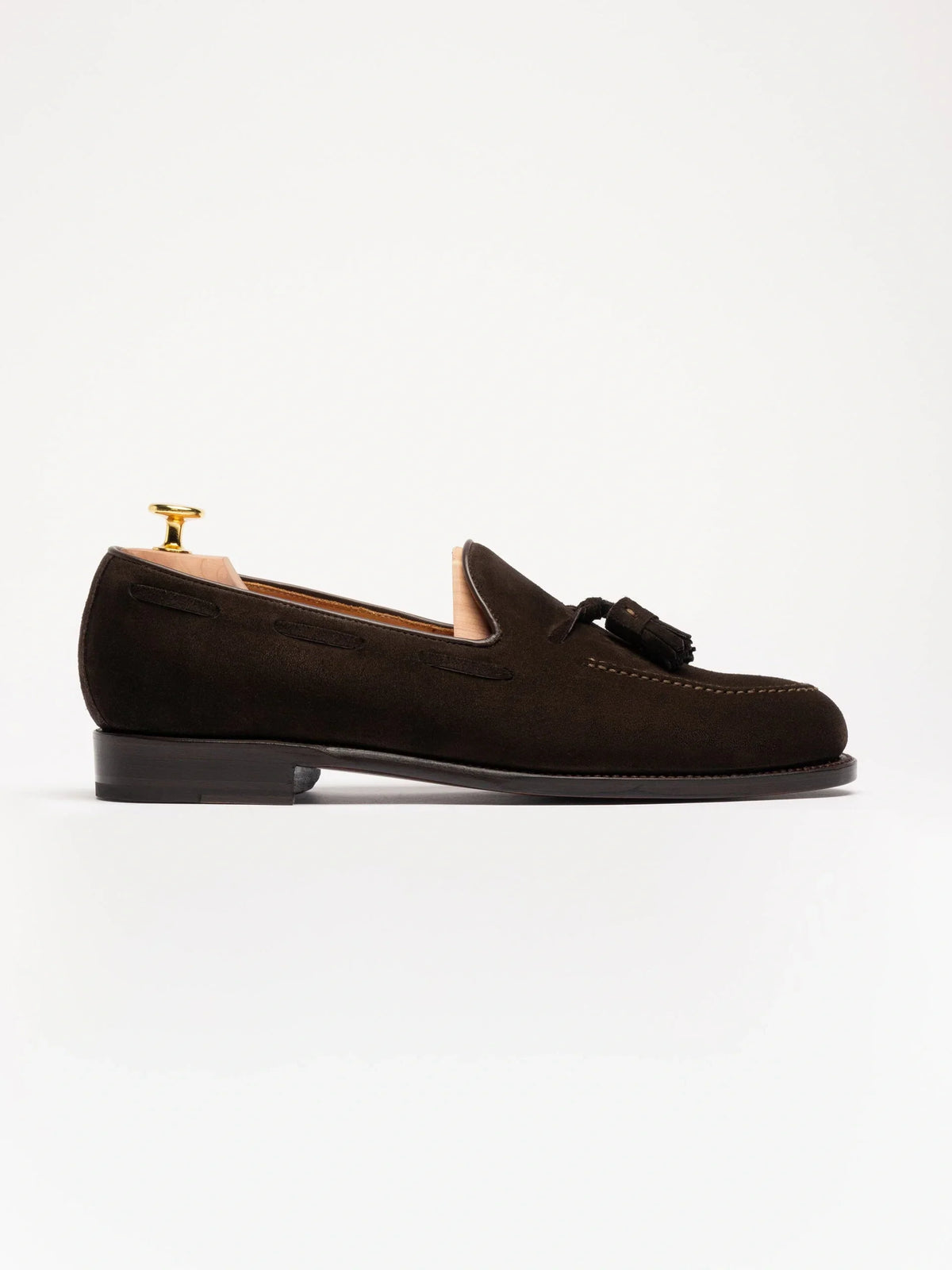 Double Tassel Loafer - Brown Suede