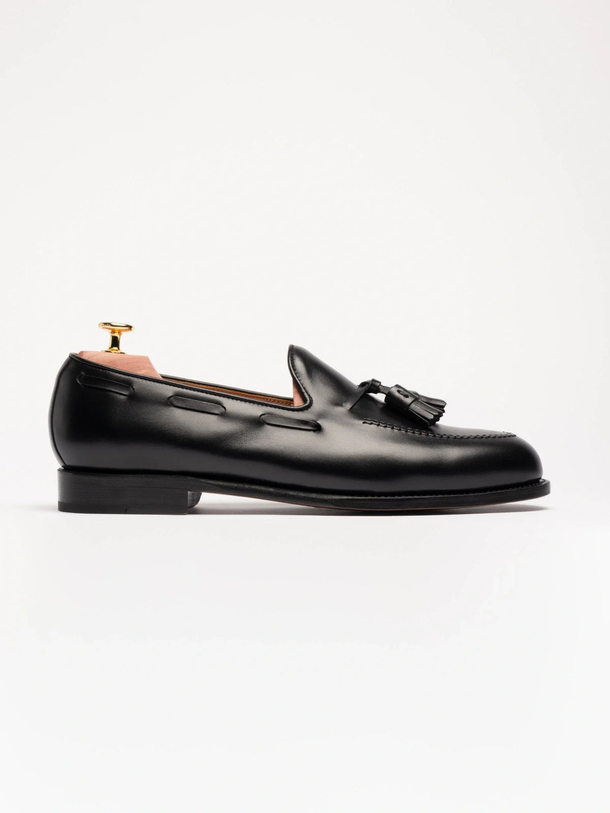 Double Tassel Loafer - Black Calf